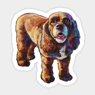 American Cocker Spaniel by Robert Phelps Sticker